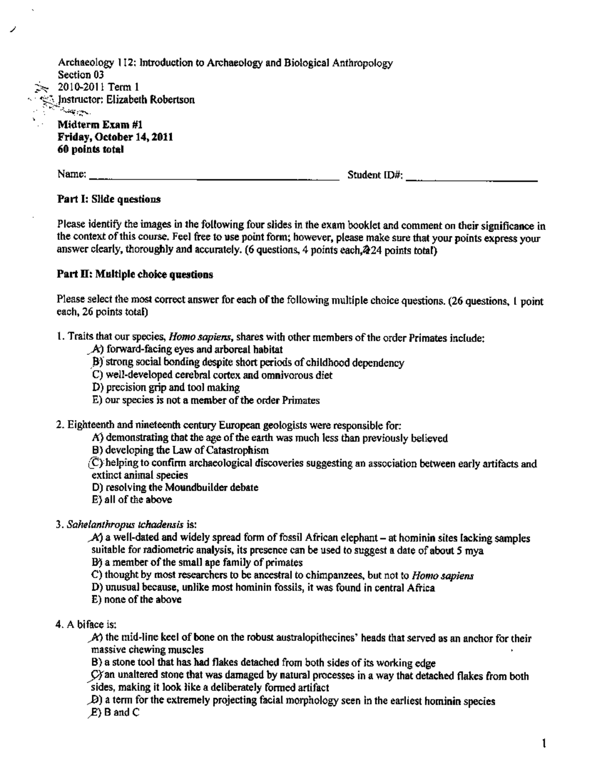 The Human Journey Introduction to Archaeology and Biological