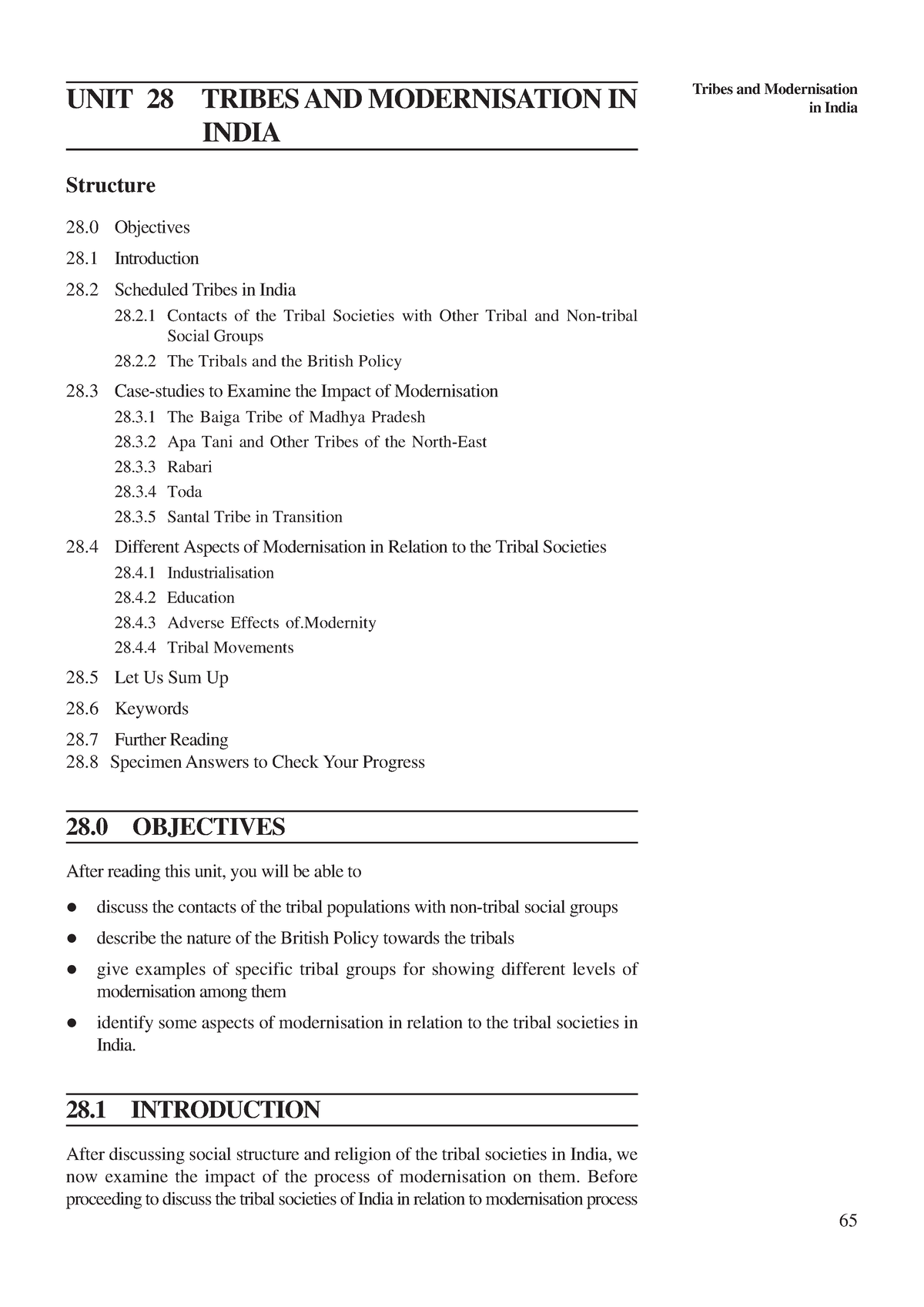 Unit-28 - Tribal society in India notes by ignou - Tribes and ...