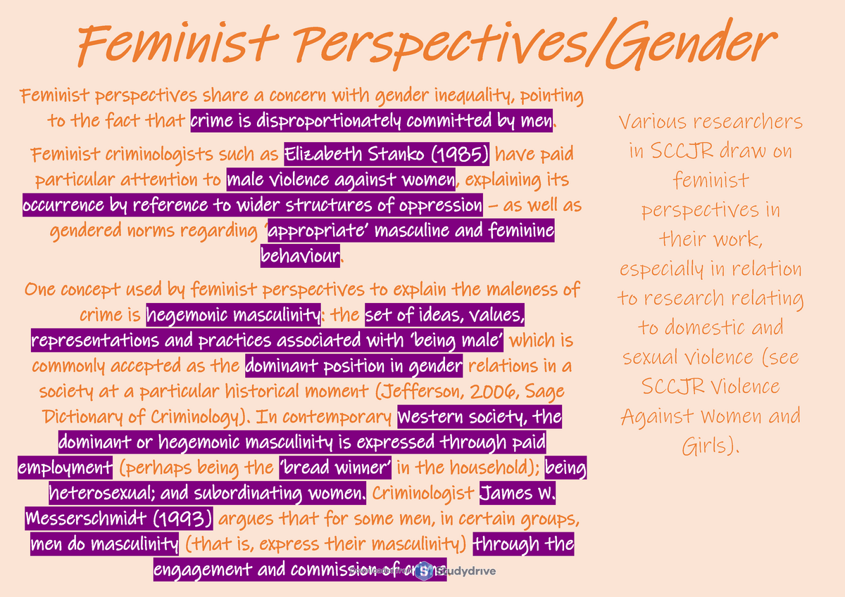 thesis regarding feminism