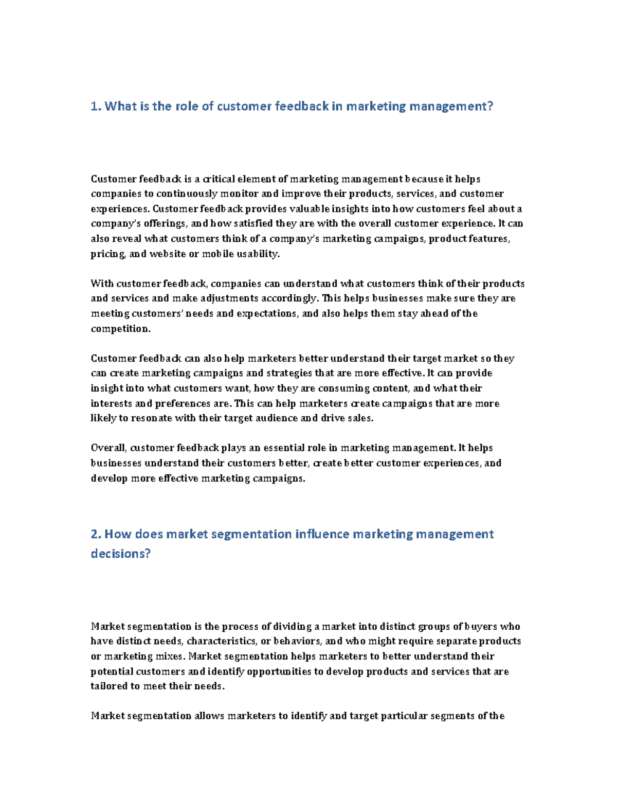 marketing-management-1-1-what-is-the-role-of-customer-feedback-in