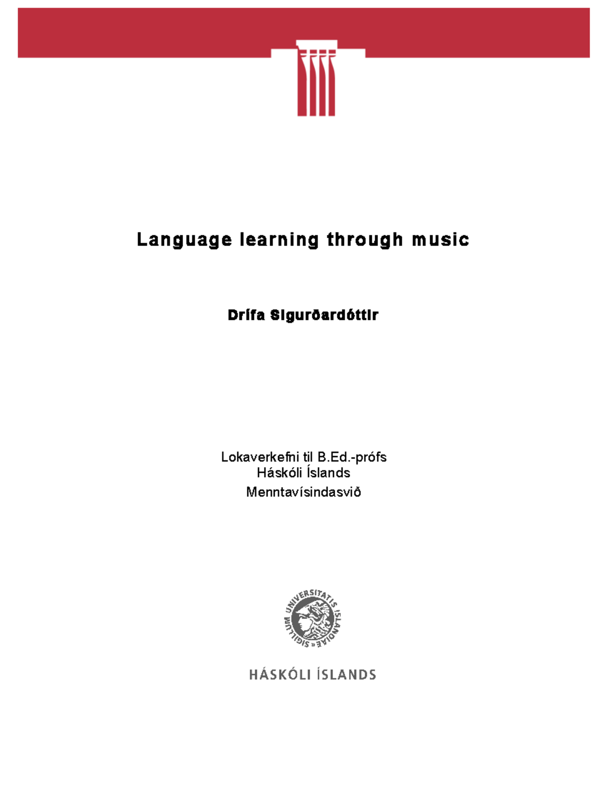 language learning thesis