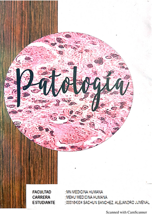 Cuaderno Patología 2019-II - Patologia General - Studocu