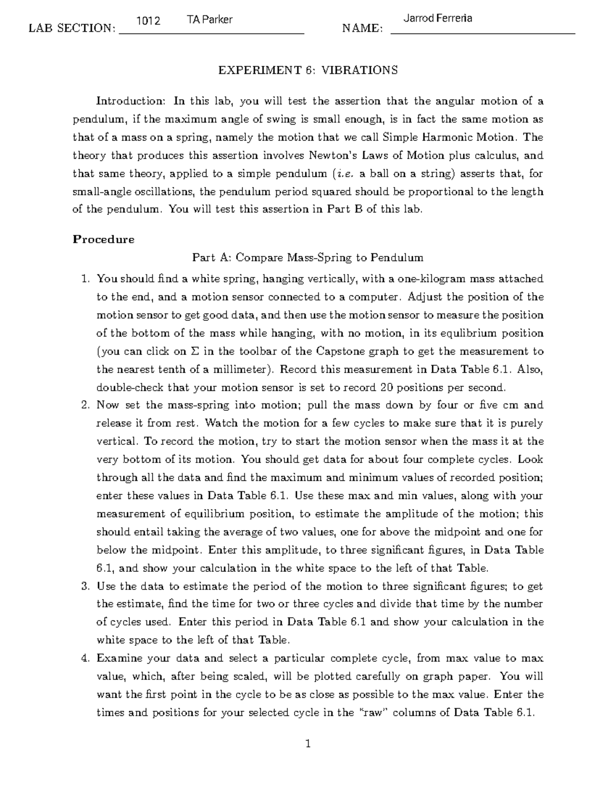 Kami Export   PHY 101 Lab 6 Vibrations Lab Manual (3) (1)   LAB SECTION