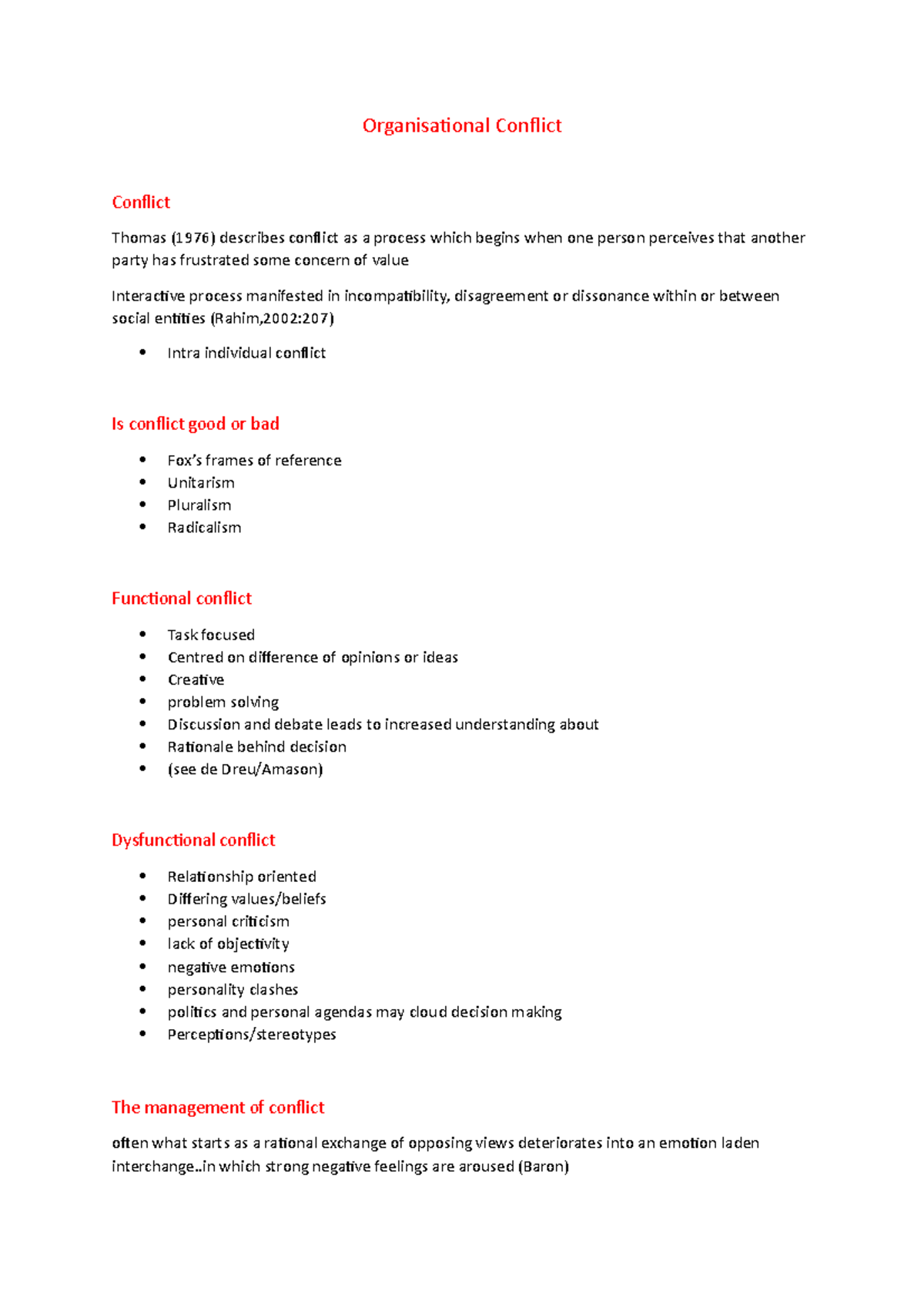 PM4022+Week+08+Lecture+12 - Organisational Conflict Conflict Thomas ...