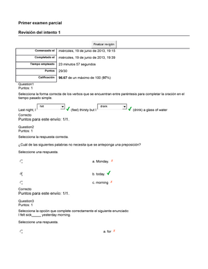 EVALUACION DE INGLES PREPARATORIA, SEGUNDO BIMESTRE online