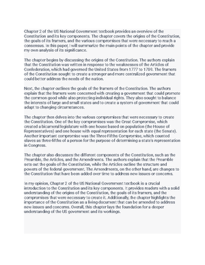 US National Government - The U. Constitution is one of the most ...