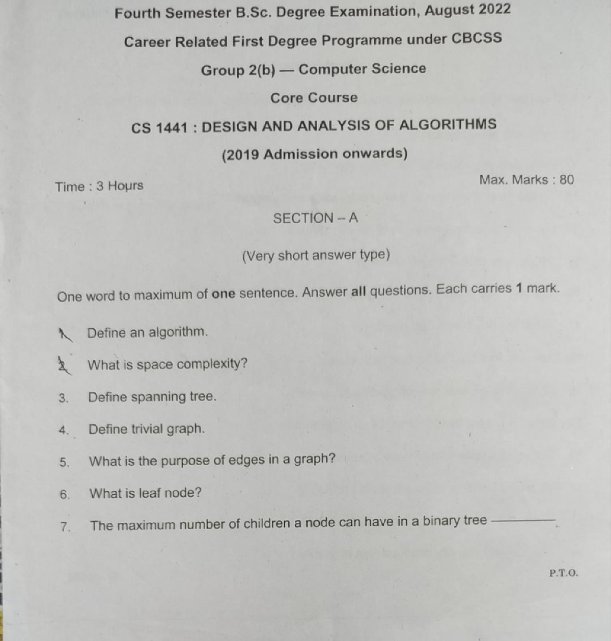 CS1441 Design AND Analysis OF Algorithm 2019 - Design And Analysis Of ...