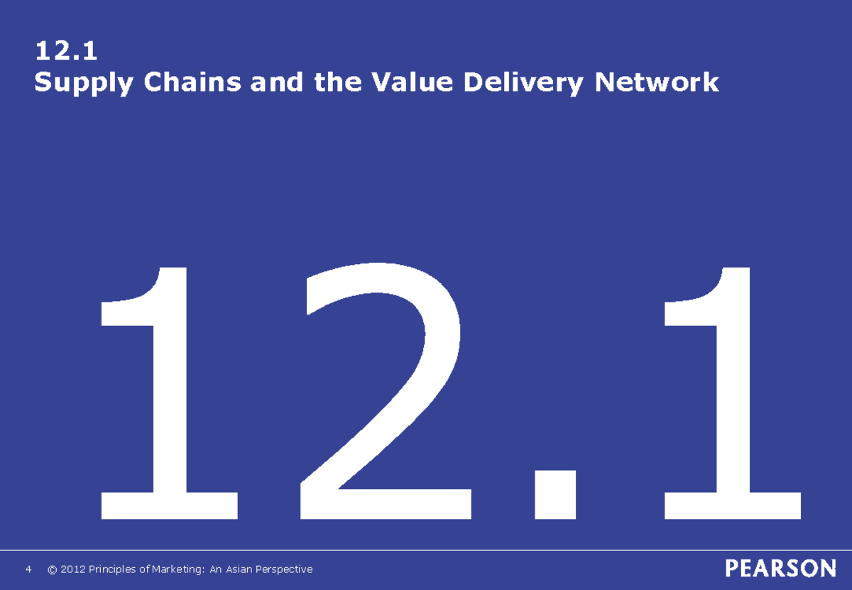 Chapter 12 Supply Chain - 12. Supply Chains And The Value Delivery ...