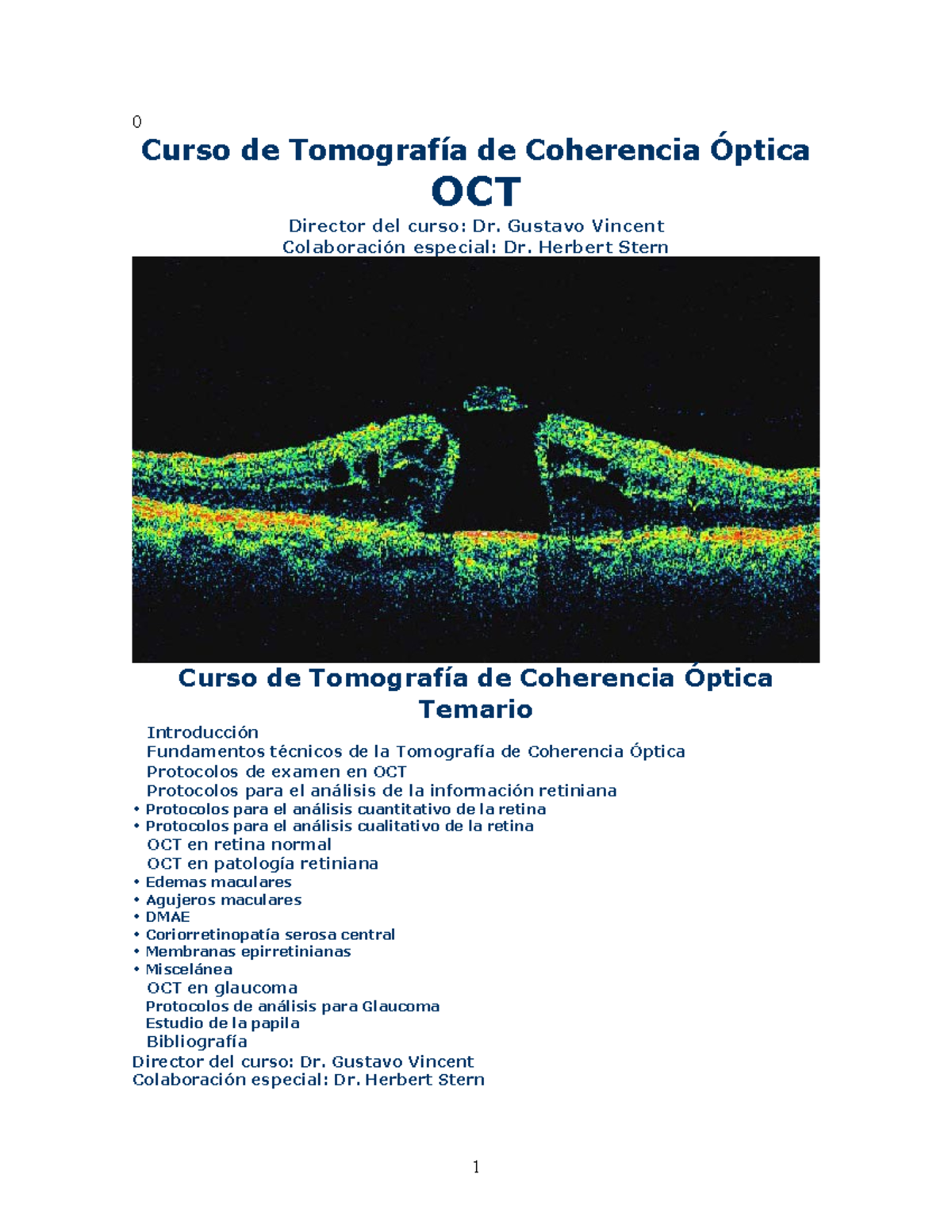 Curso de Oct - .joikjmkjk - 0 Curso de Tomografía de Coherencia Óptica ...