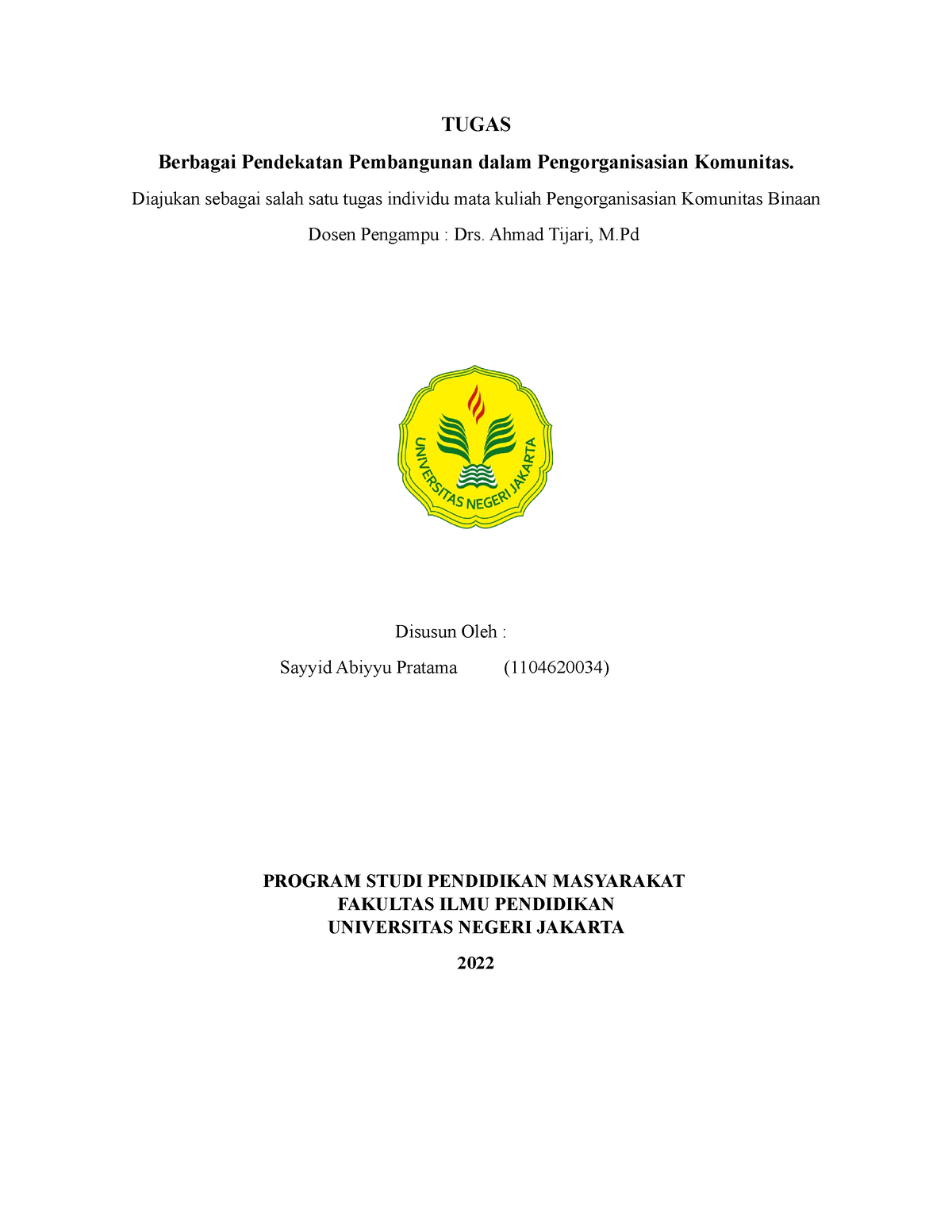 Berbagai Pendekatan Pembangunan Dalam Komunitas - TUGAS Berbagai ...