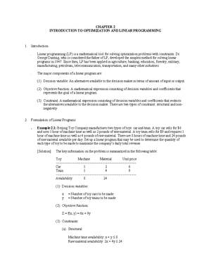 Chapter 4 Sensitivity Analysis And The Simplex Method - CHAPTER 4 ...