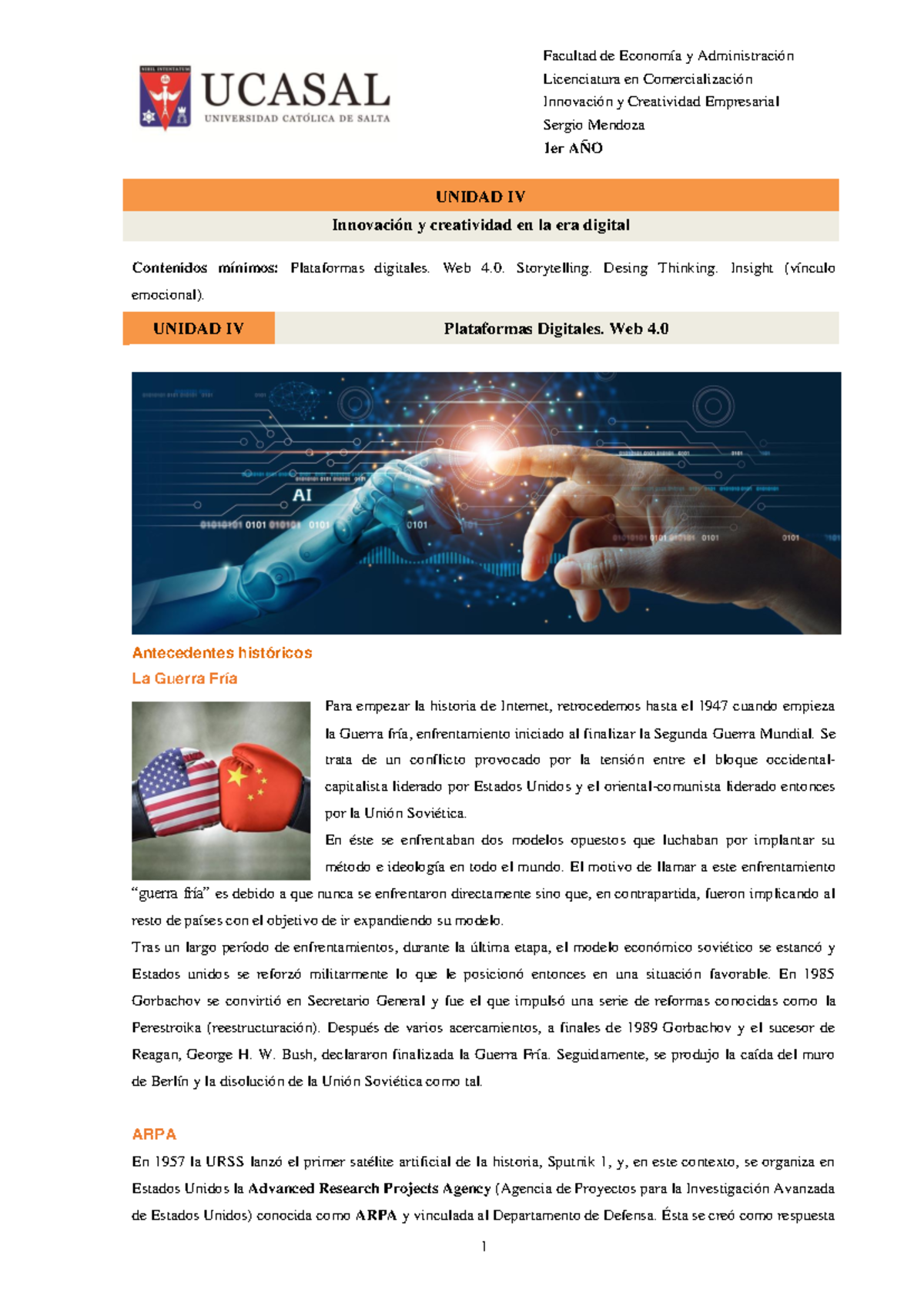 Unidad 04 Innovación y Creatividad en la era digital - Licenciatura en ...