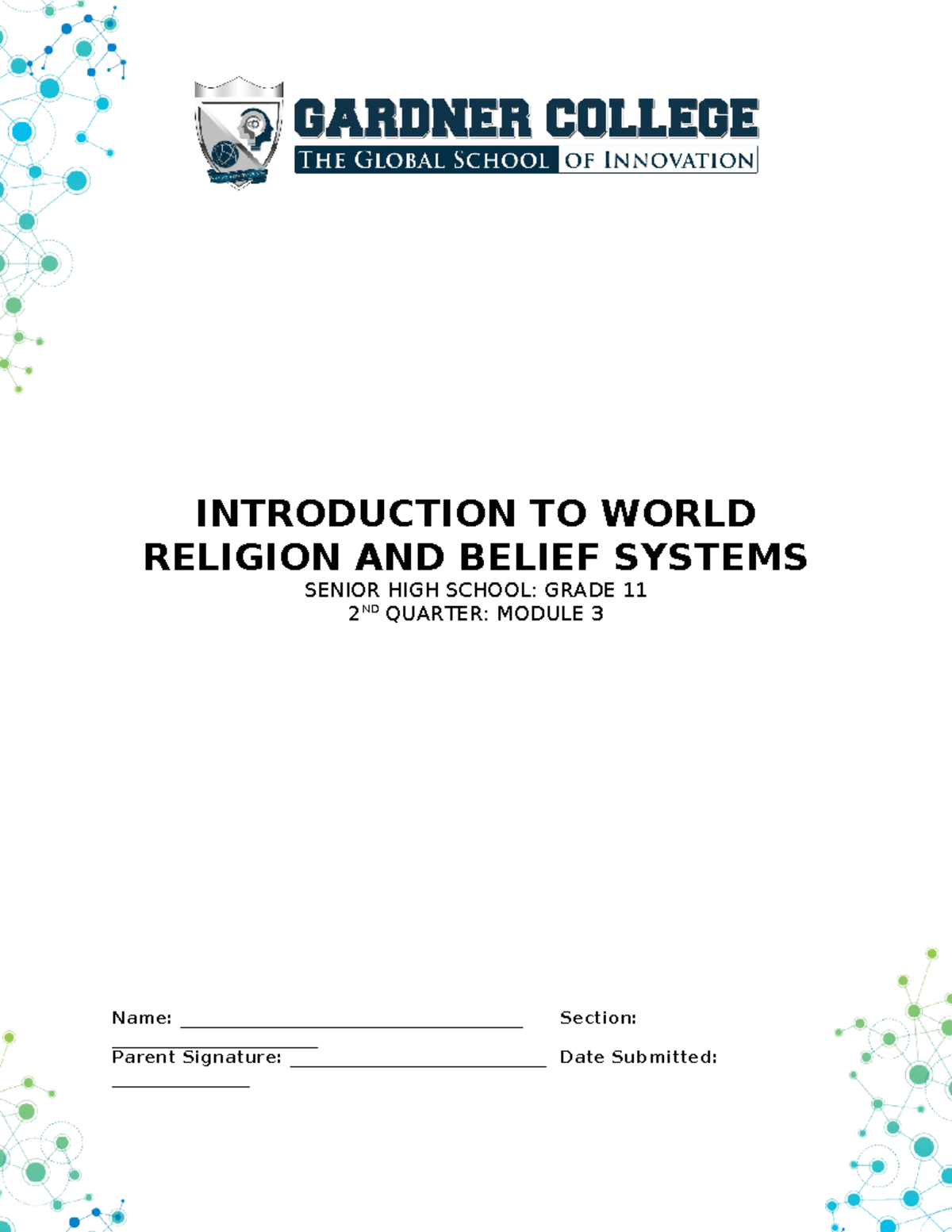 Introduction To World Religion And Belief Systems-Module 3 ( Hababag ...