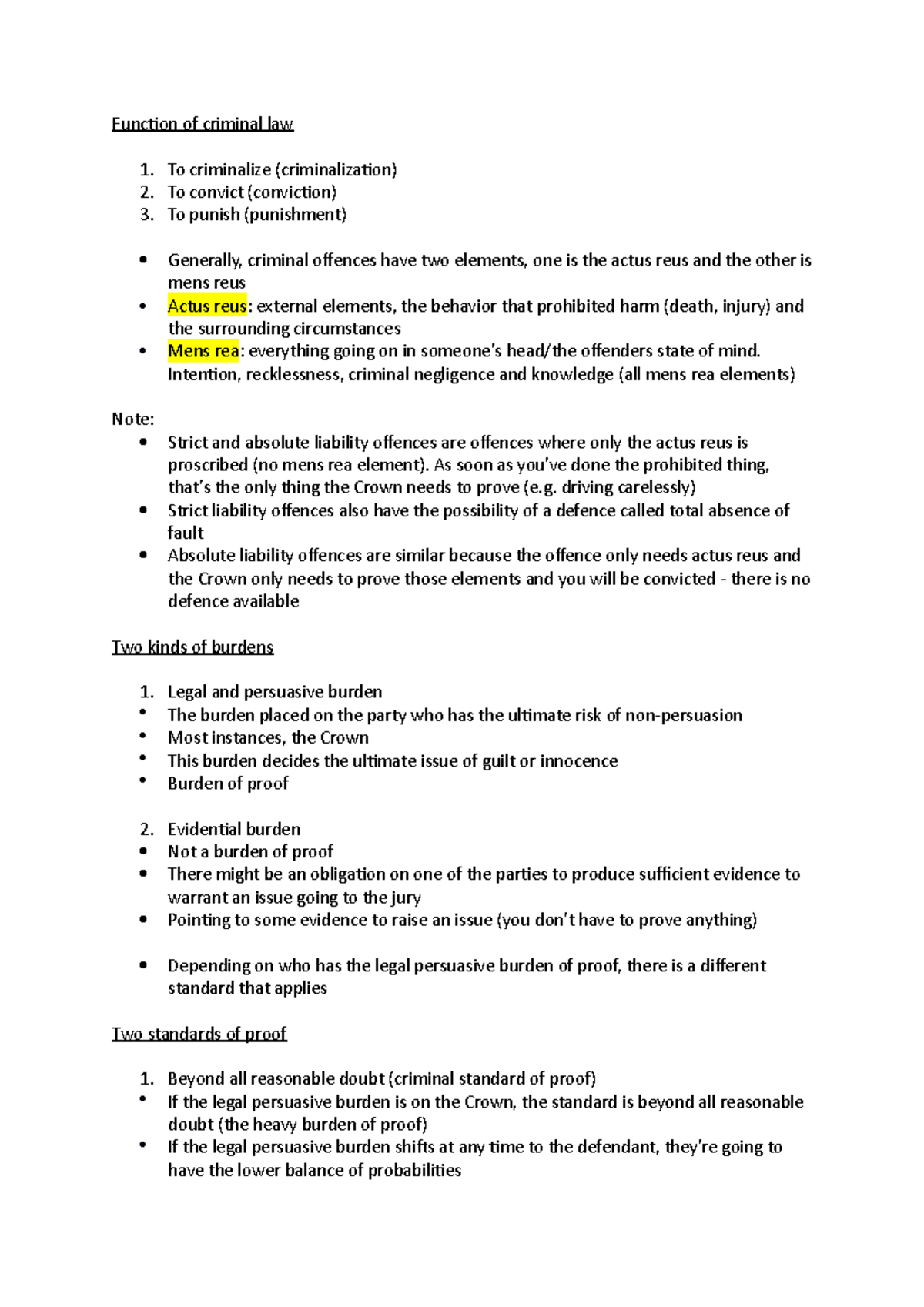 criminal-law-end-of-semester-1-test-notes-function-of-criminal-law