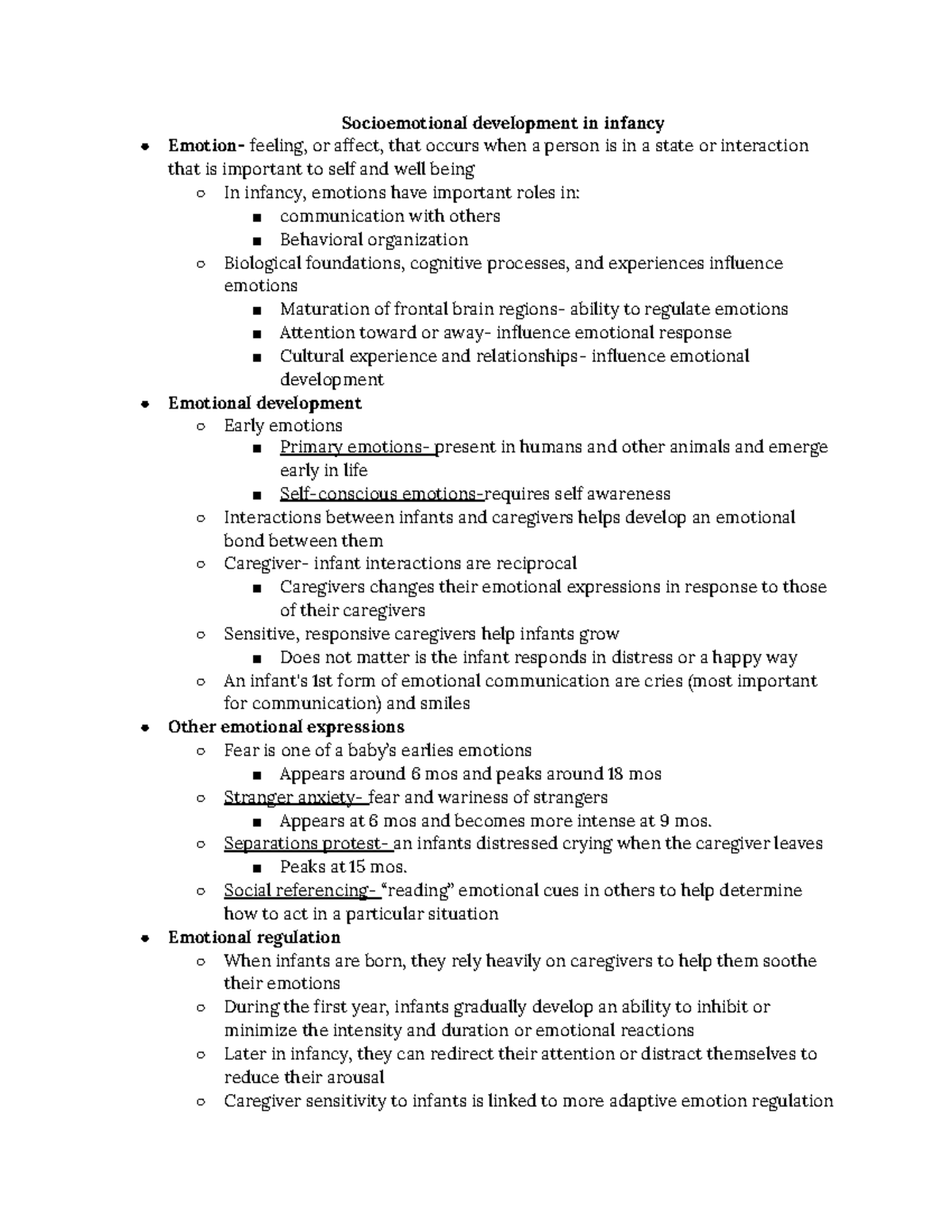 Life-span chapter 4-Socioemotional development in infancy ...