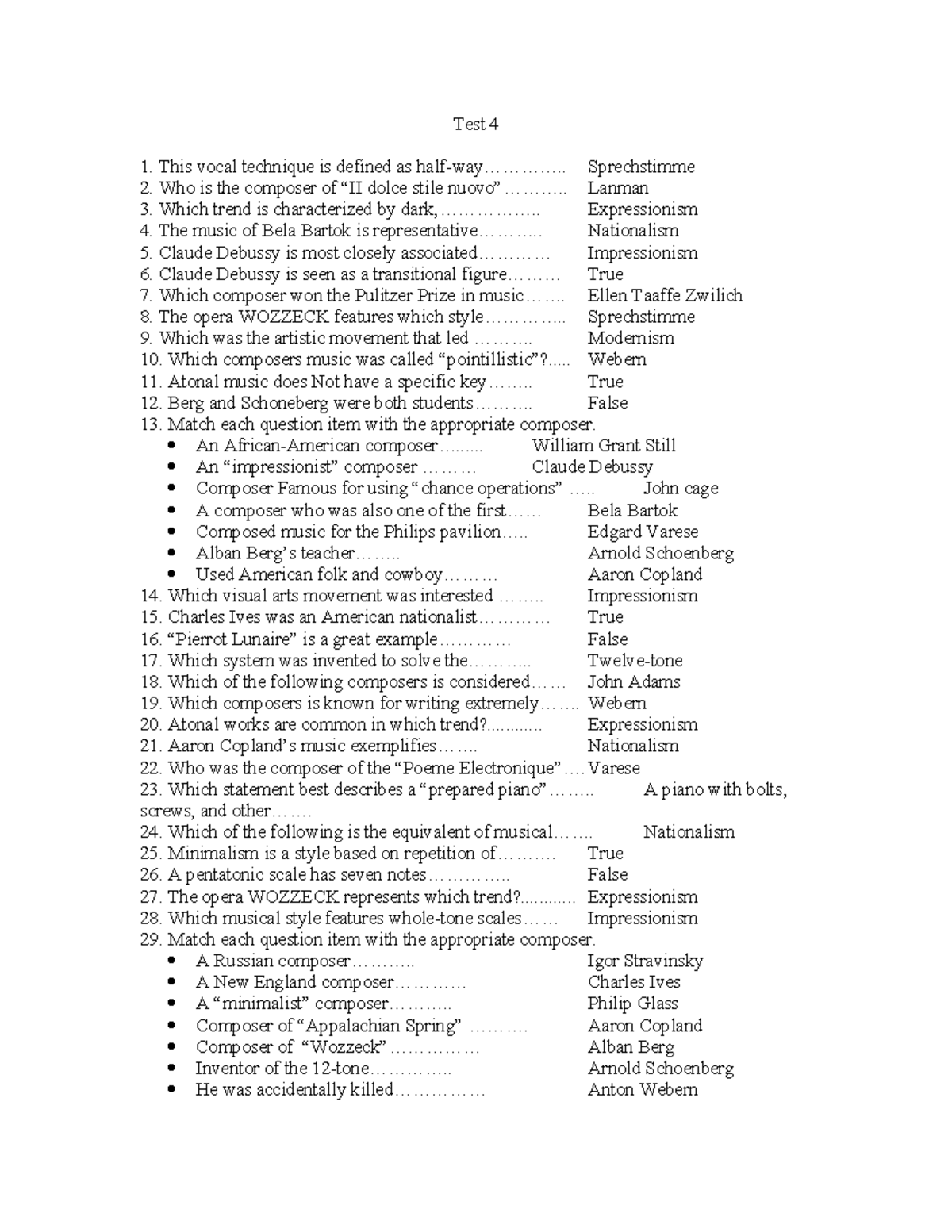 Music 105 Exam 4 Sample - Test 4 This vocal technique is defined as ...