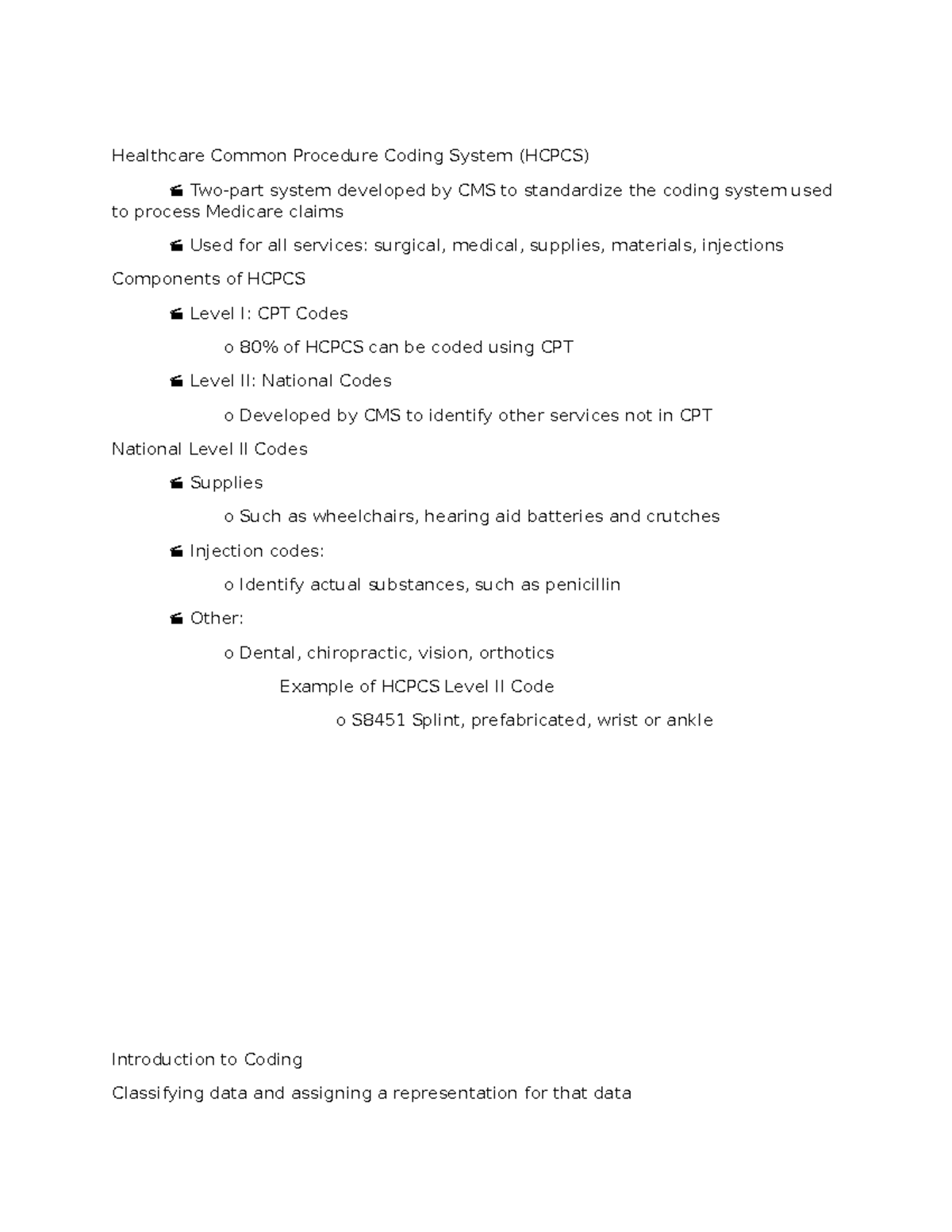 Healthcare Common Procedure Coding System - The three main code sets ...