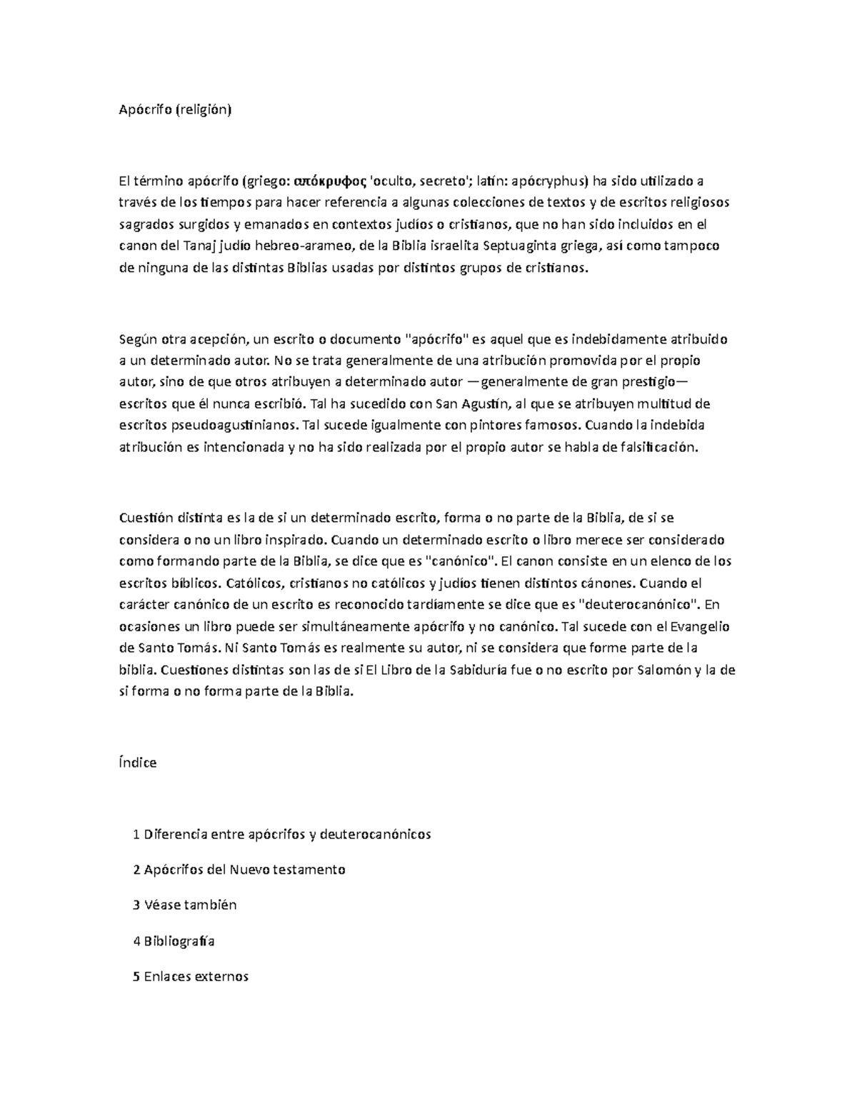 Ap crifo - Apócrifo (religión) El término apócrifo (griego: απόκρυφος ...