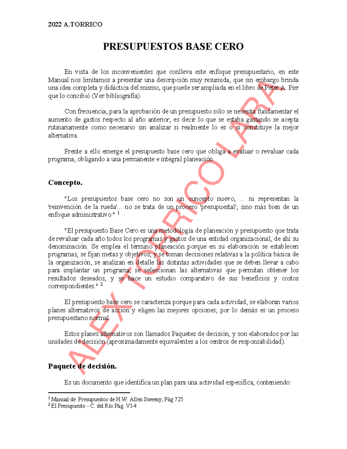 Tema 19 Presupuesto Base Cero 2022 Alex Torrico Lara Presupuestos