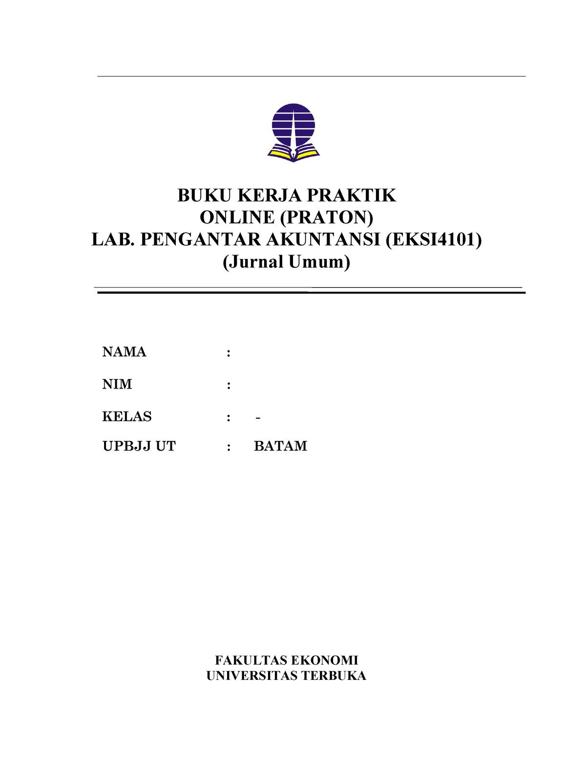 Kertas Kerja Tugas 1 - Jurnal Umum - Copy - BUKU KERJA PRAKTIK ONLINE ...