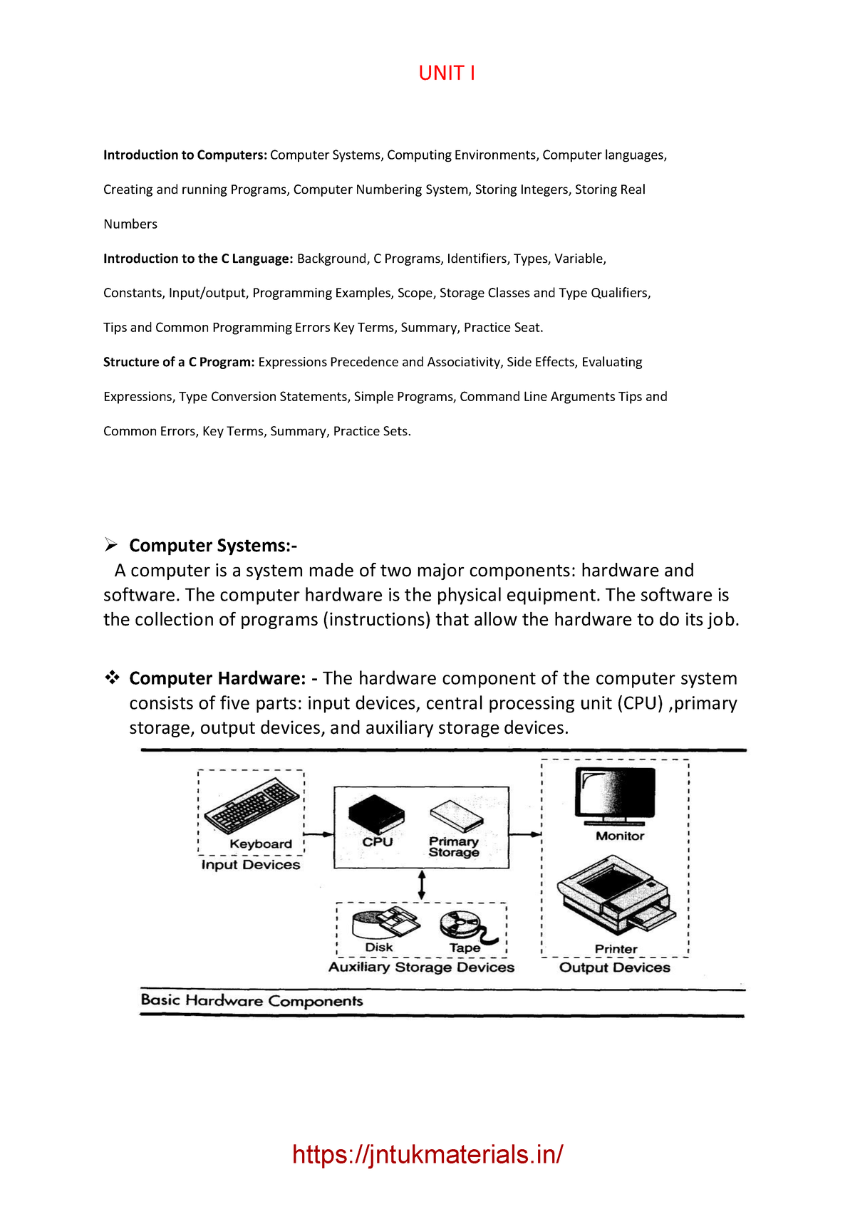 problem solving techniques using c notes