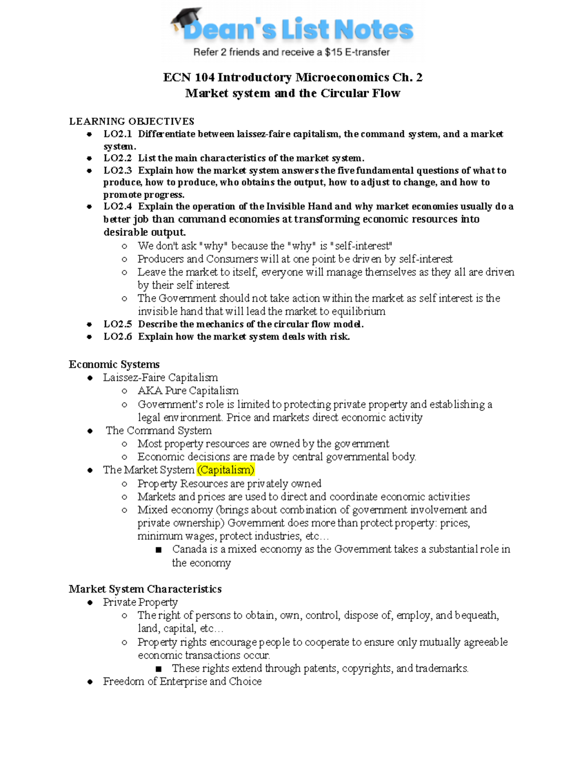 CH 2 - ECN 104 - Lecture notes 2 - ECN 104 Introductory Microeconomics ...