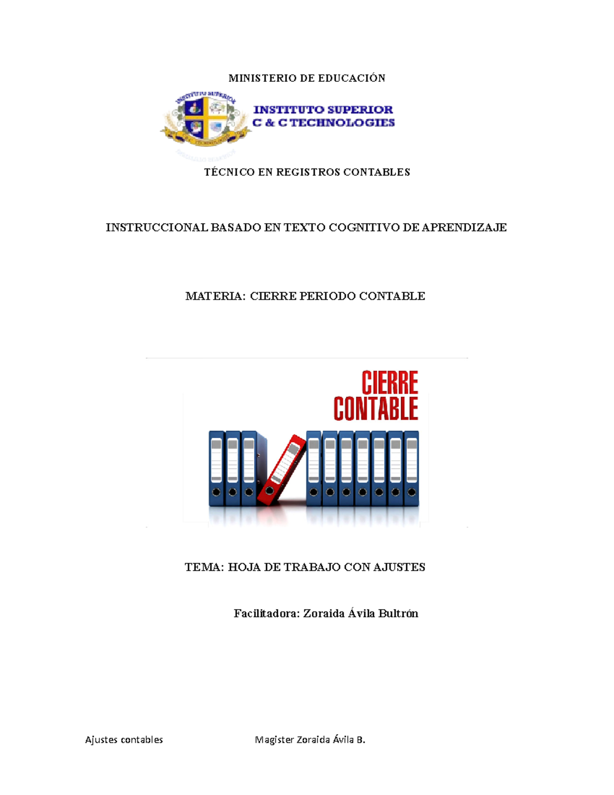 Clase Cierre Contablede Sabado 10 De Julio - MINISTERIO DE EDUCACIÓN ...