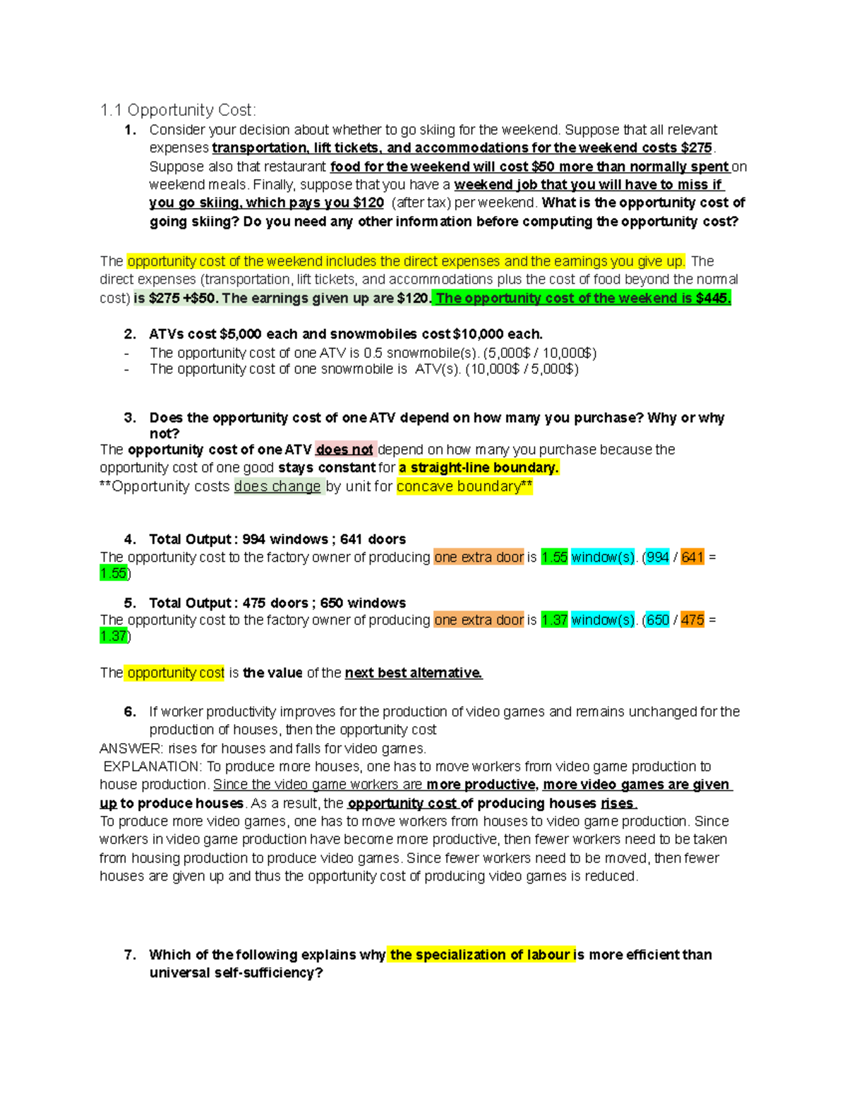 Notes #1 Chapter 2 + 3 - ECON 201 Midterm #1Chapter 2 + 3 - ECON 201 ...