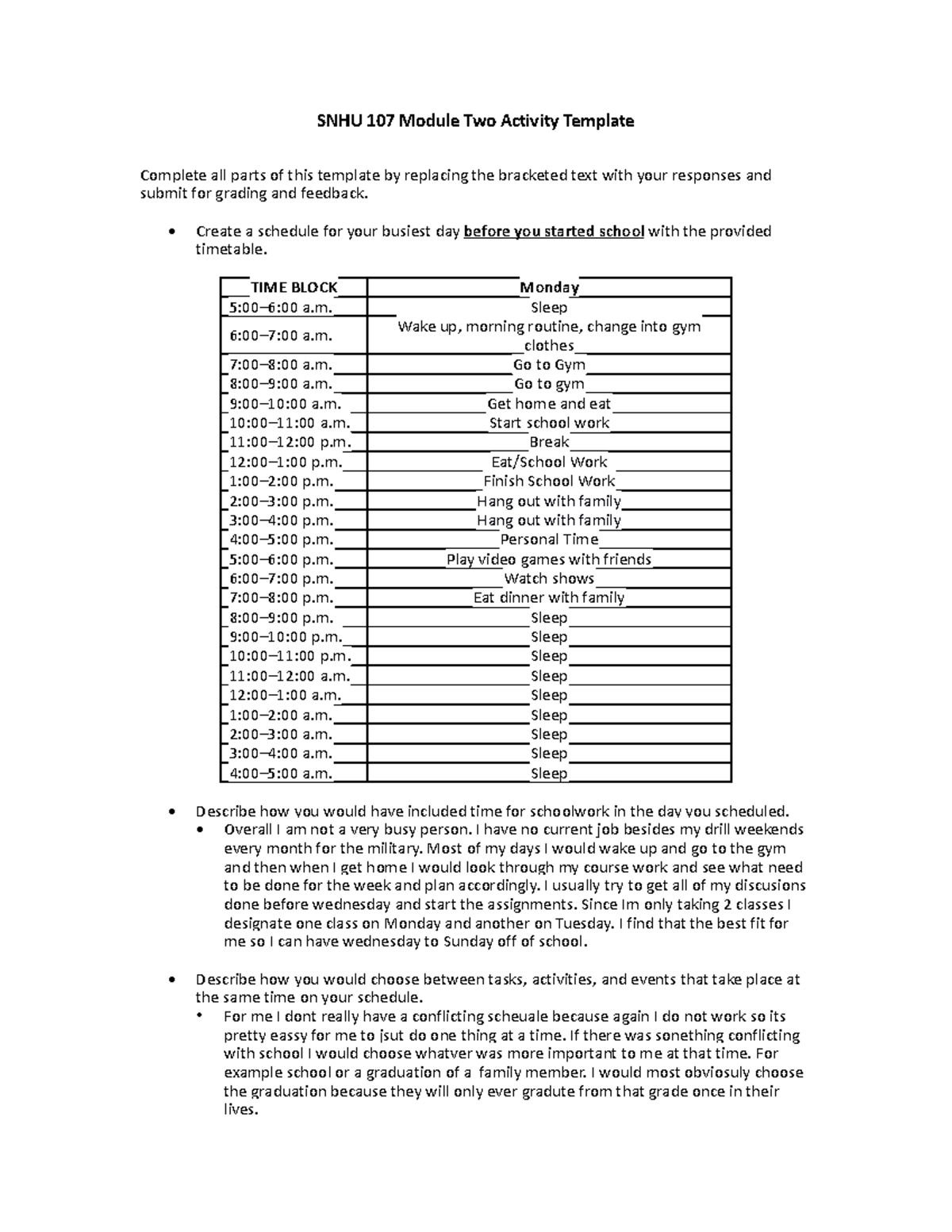 Snhu 107 Module Two Activity Template Snhu107 Snhu Studocu Snhu 107 Module Two Activity Template Snhu107 Snhu Studocu