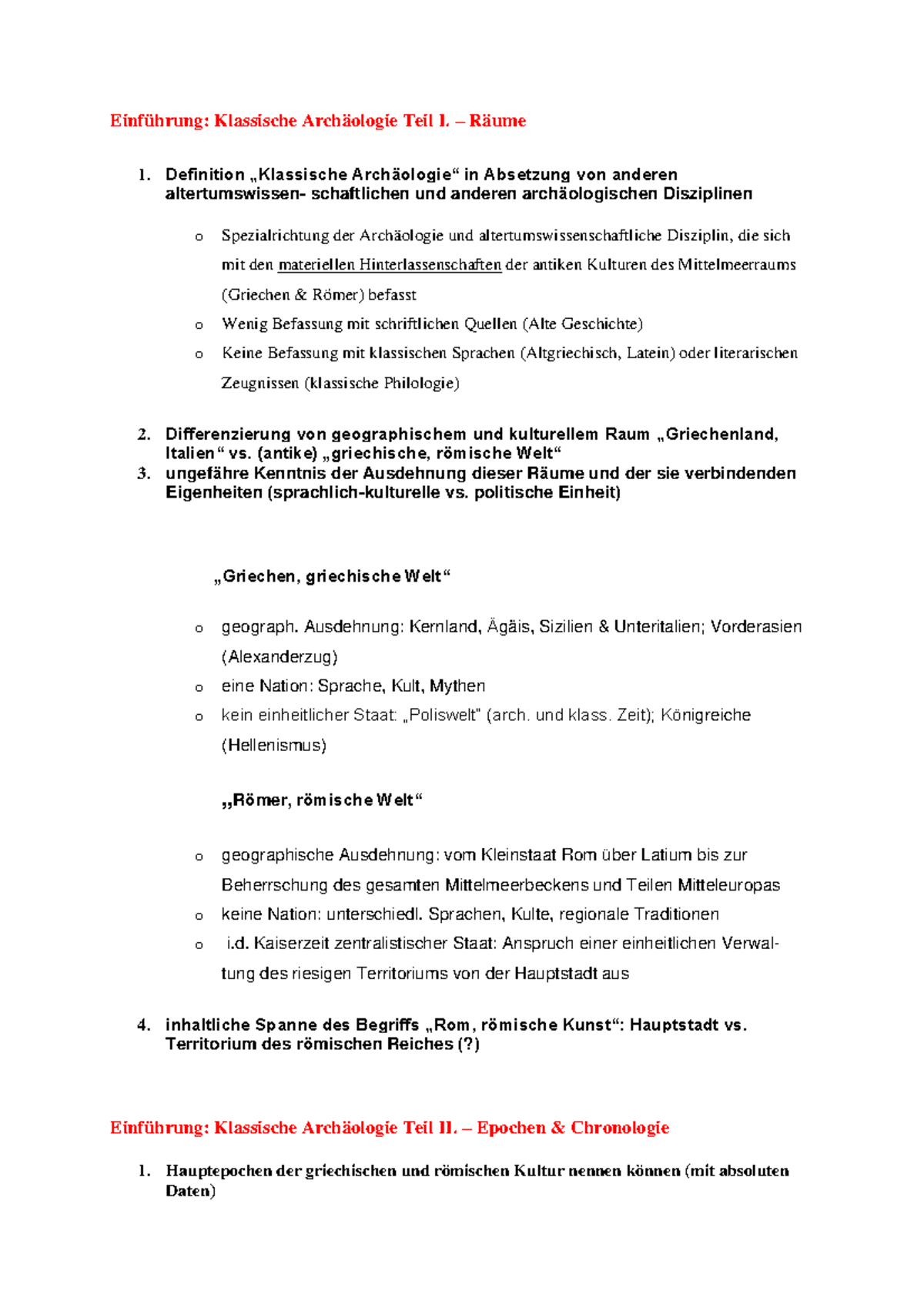 Einführung in die Klassische Archäologie - Einführung: Klassische ...