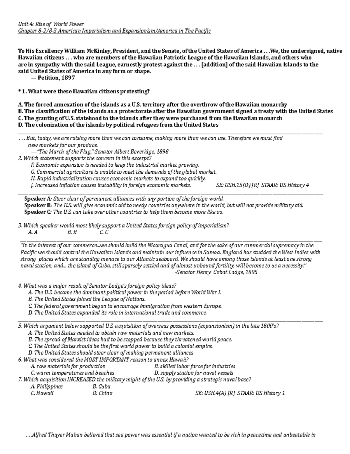 8-2+and+8-3+ Student - idk - Unit 4: Rise of World Power Chapter 8-2/8 ...