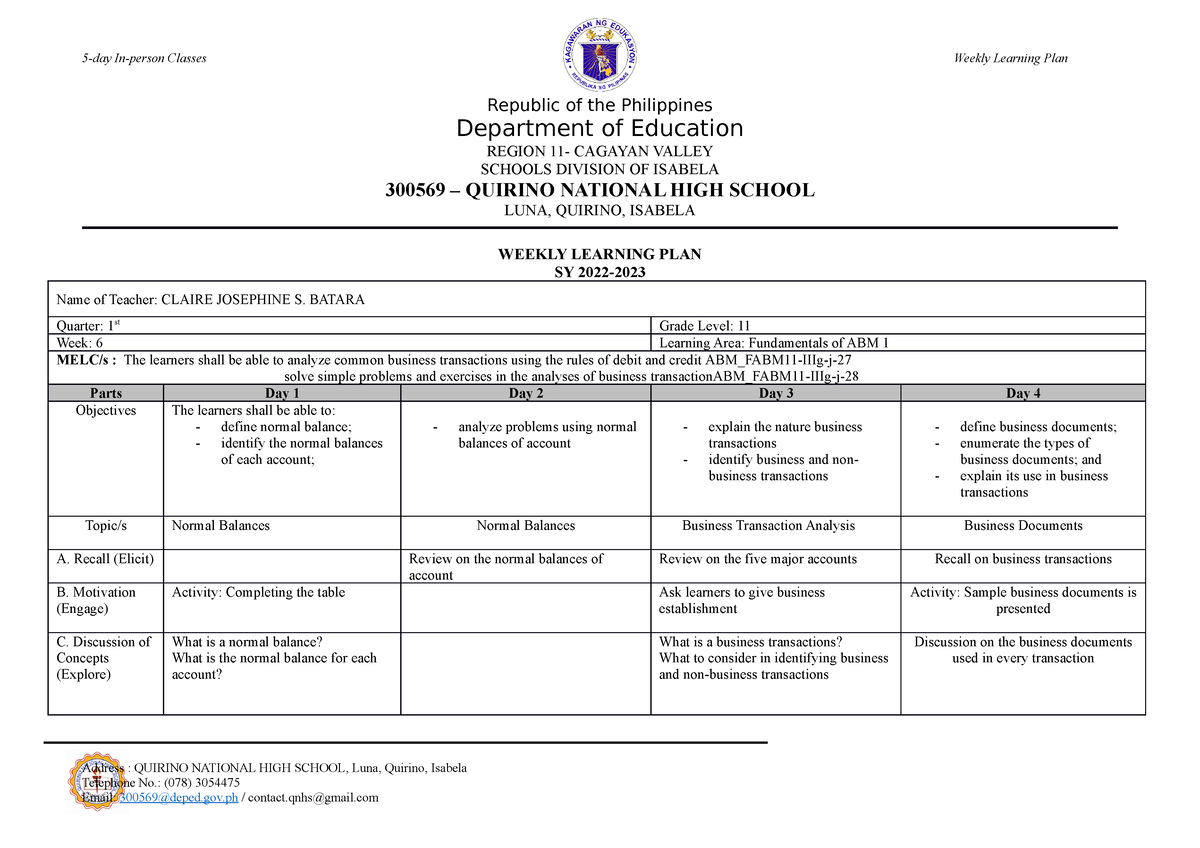 WLP-5day-Week6 - MATERIALS - 5-day In-person ClassesWeekly Learning ...