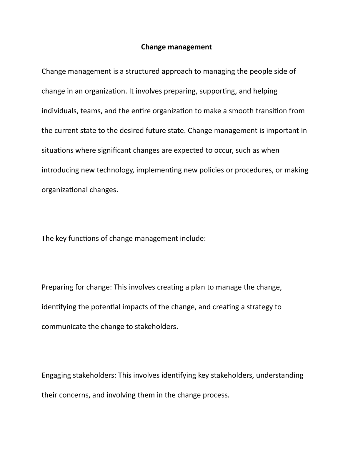 bachelor thesis change management