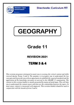 Tourism Grade 11 June Examination 2023 - GRADE 11 MARKS : 150 TIME : 2 ...