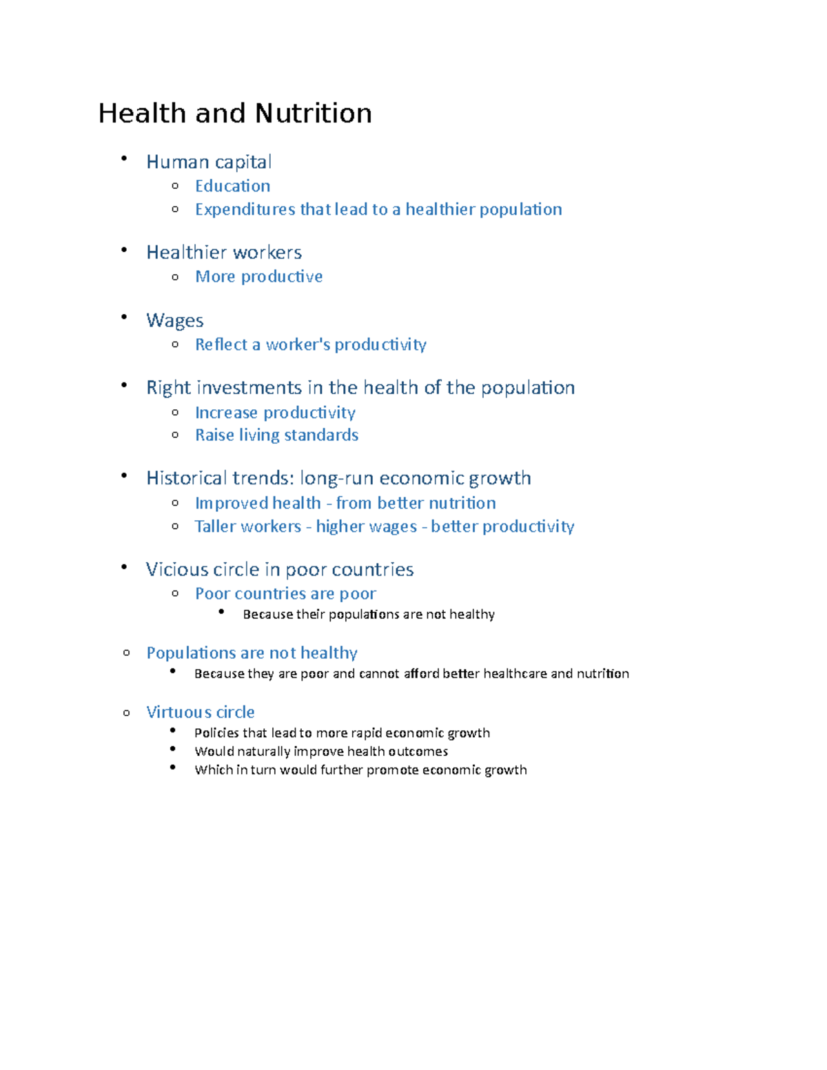 health and nutrition essay pdf