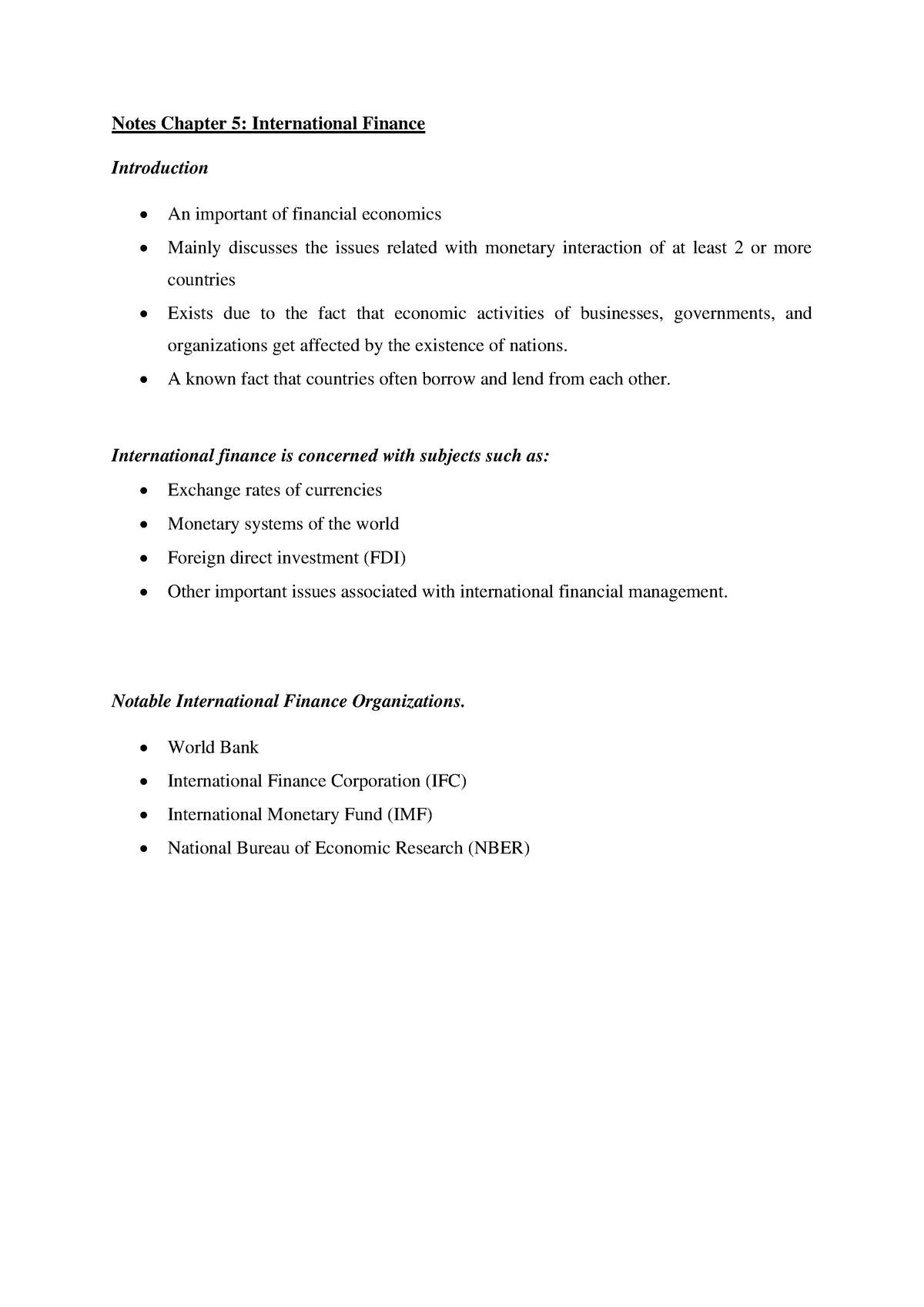 term paper topics for international finance