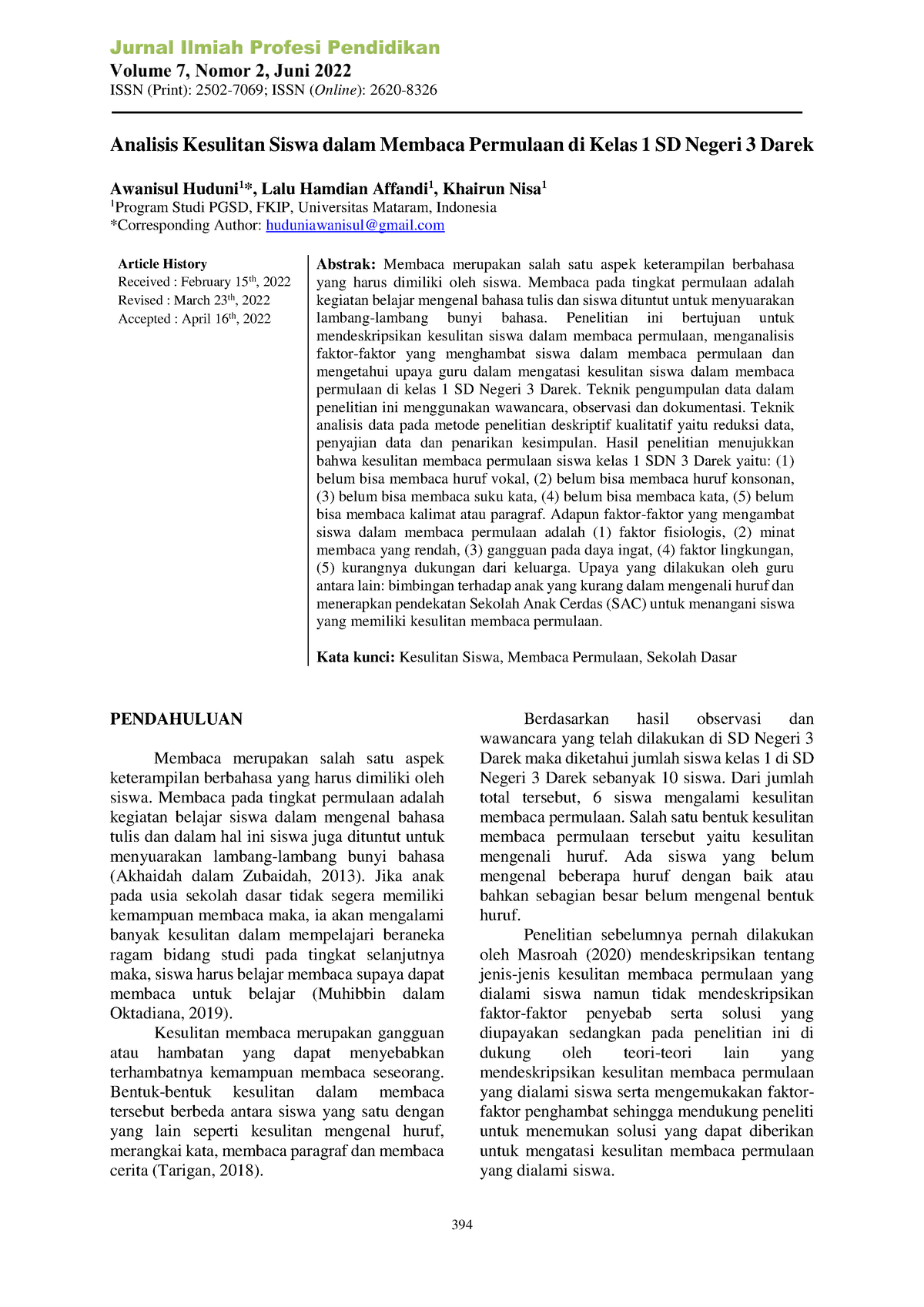 488-Article Text-2004-1-10-20220419 - DOI: Doi/10.29303/jipp.v7i2 ...