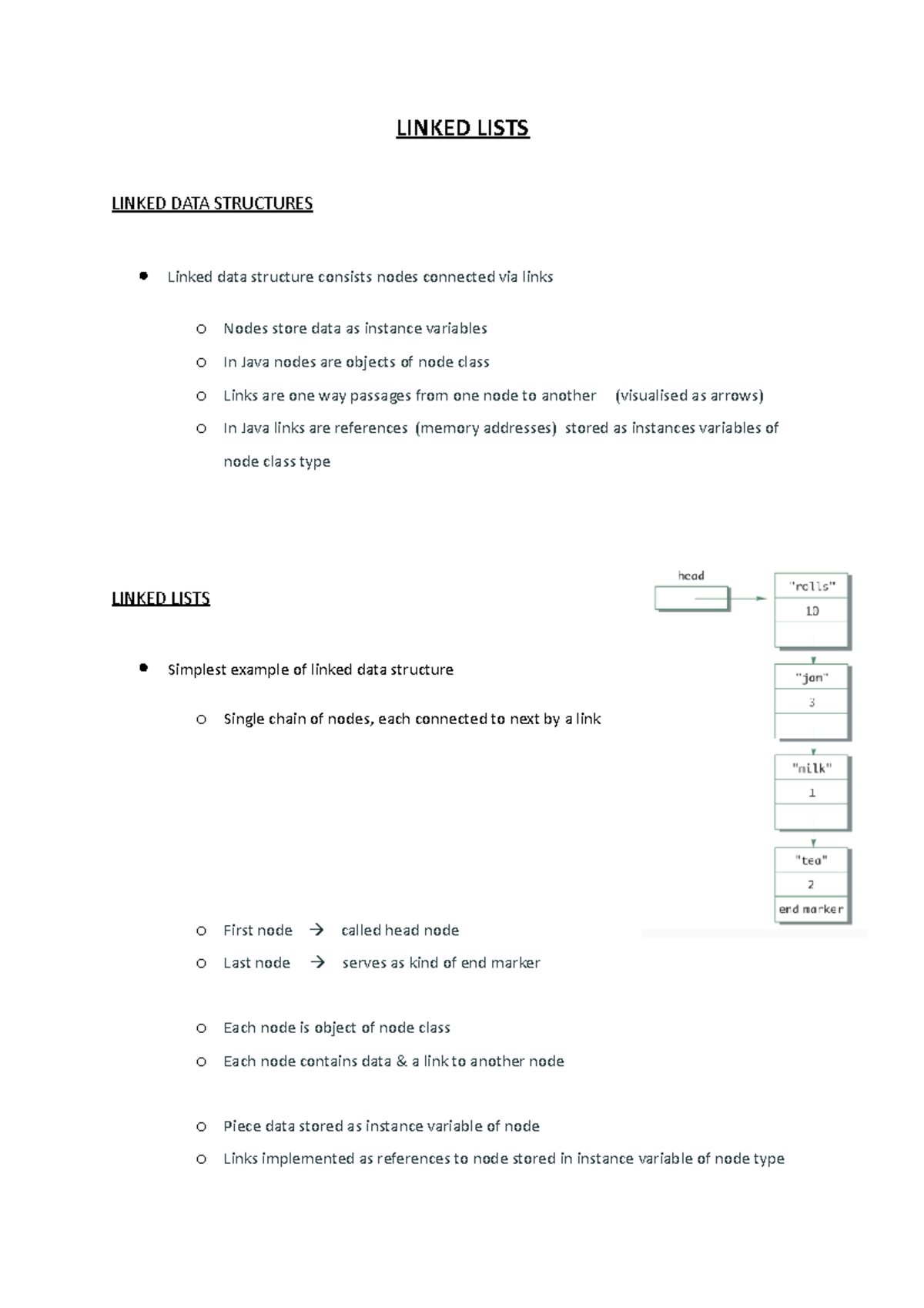 16. Linked Lists - CSC1015F UCT - LINKED LISTS LINKED DATA STRUCTURES ...