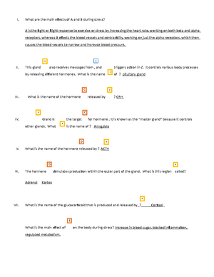 HPEX 371 Chapter 9 Stress, Stress Reactivity And Exercise Study Guide ...