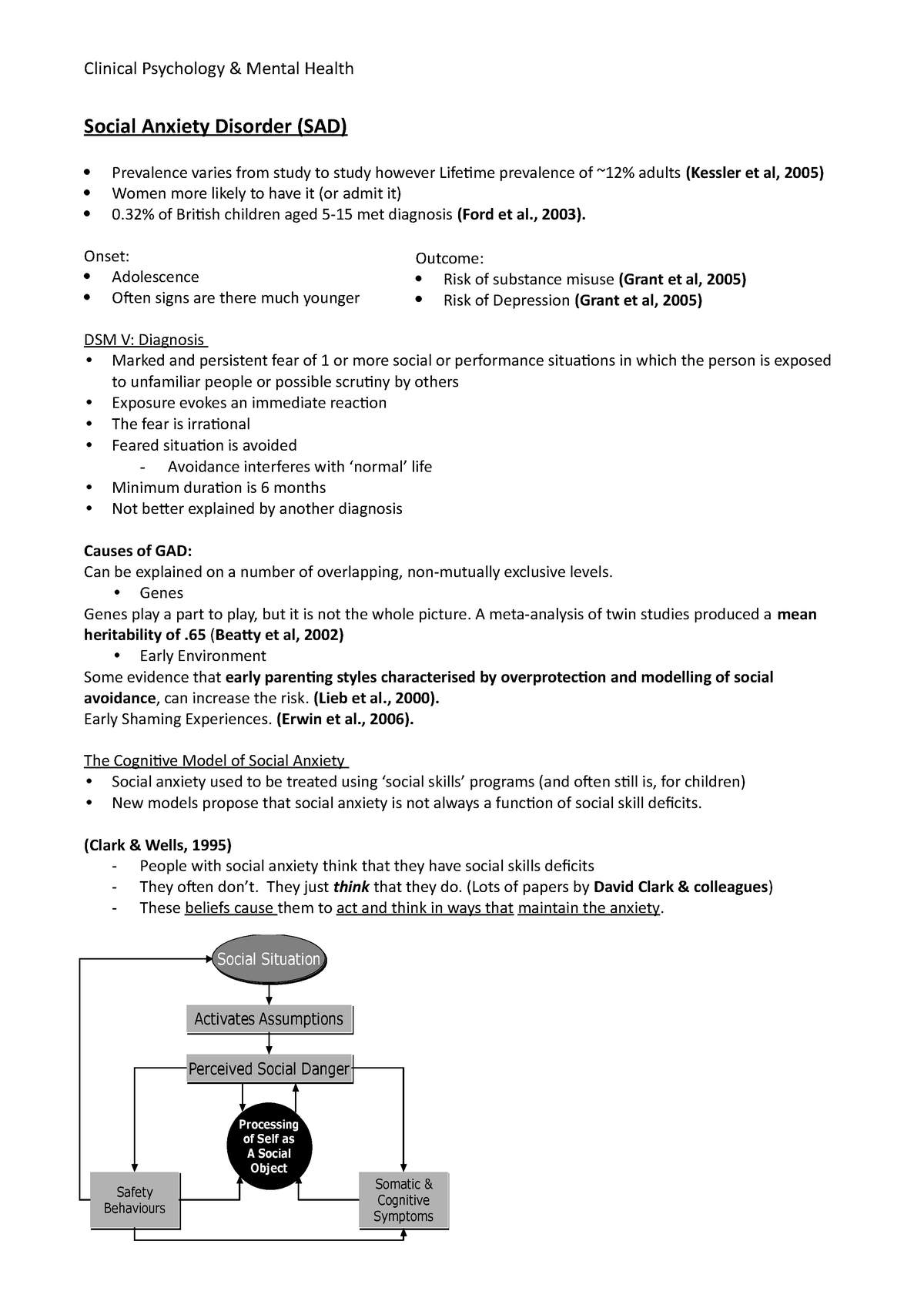 clinical psychology assignment pdf