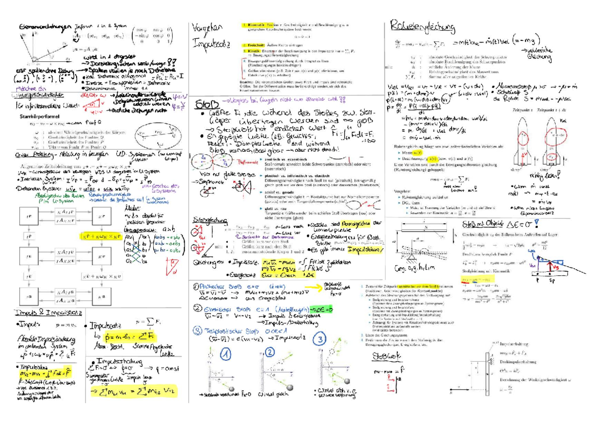 Formelsammlung 1 Technische Mechanik 3 - Technische Mechanik ...