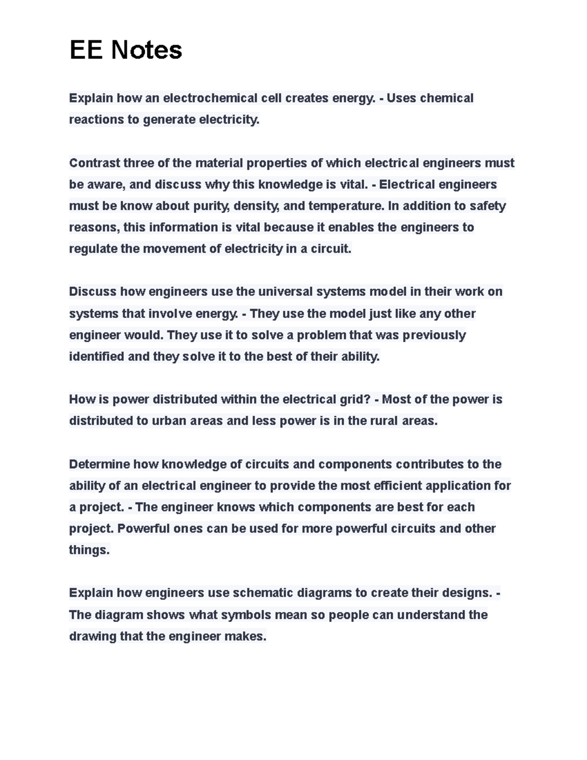 Electrical engine Part13 - EE Notes Explain how an electrochemical cell ...
