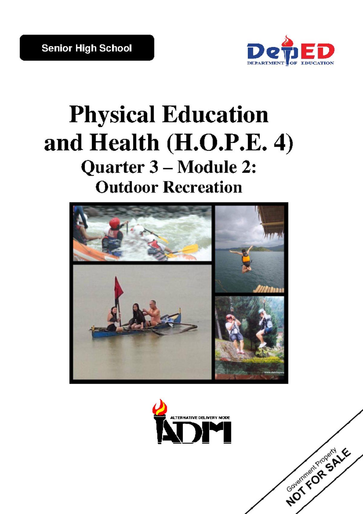 Peh Q Mod Outdoor Recreation V Physical Education And Health