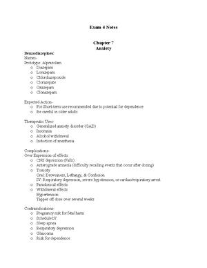 Exam 4 Study Guide Pharm - Exam 4 s!dy guide Exam 4 s!dy guide ...