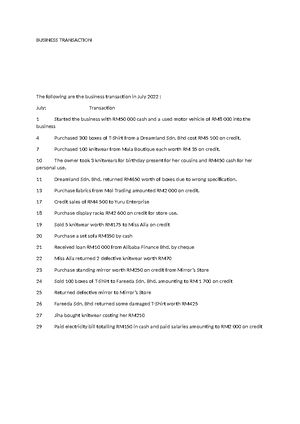 Petronas Chemicals Berhad FIN242 Writing Report - FACULTY OF BUSINESS ...