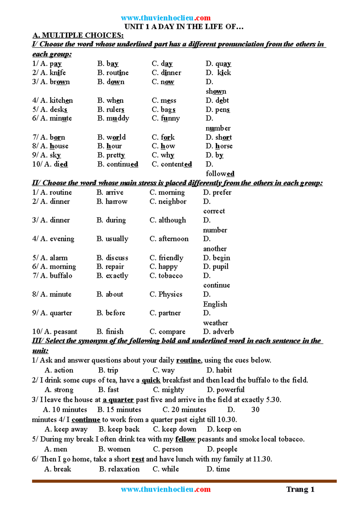 www-ti-ng-anh-unit-1-a-day-in-the-life-of-a-multiple-choices-i