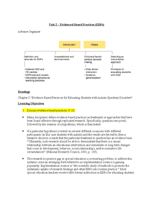 Unit 5 - Applied Behaviour Analysis - Unit 5 – Applied Behaviour ...