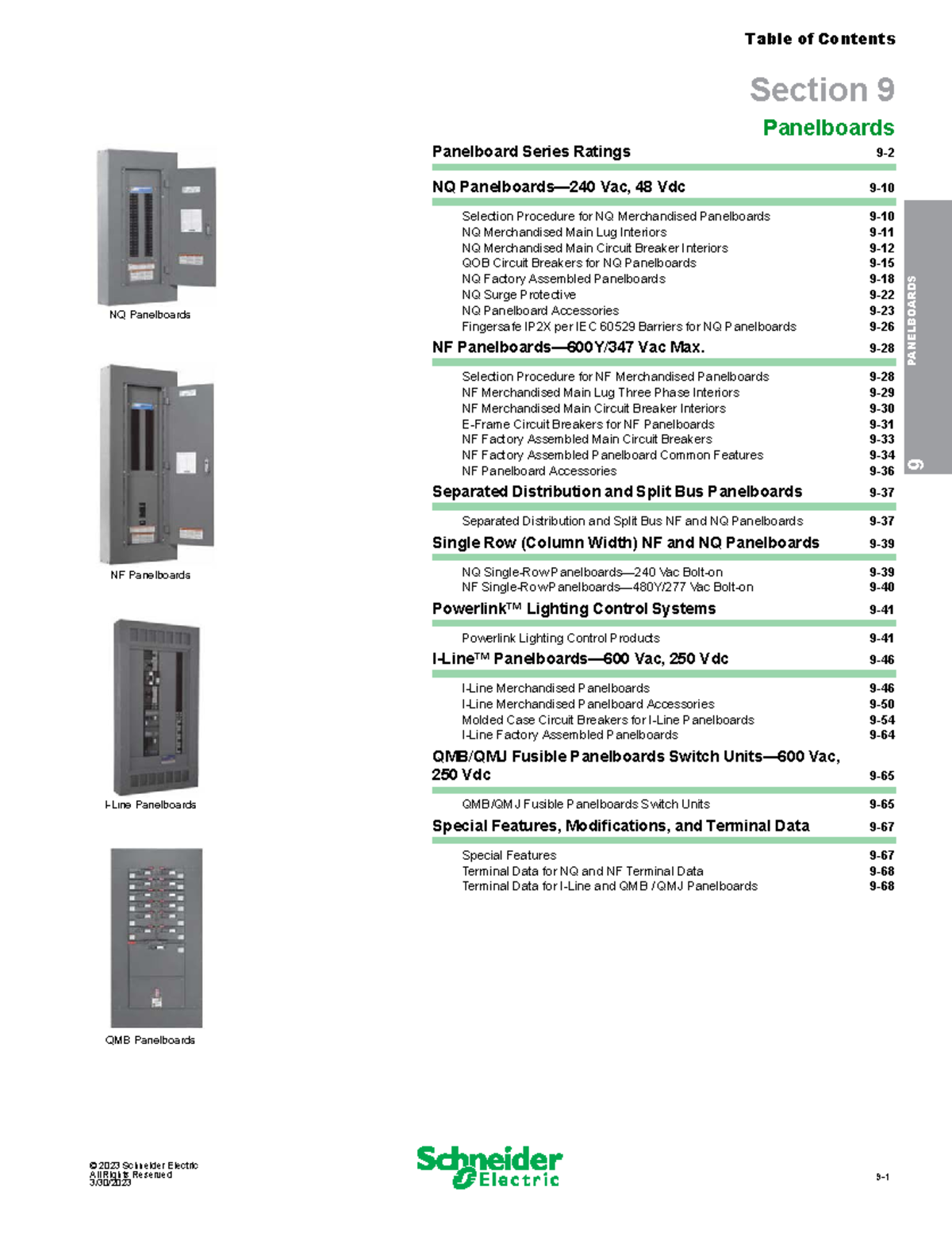 Schneider Panelboards Catalog © 2023 Schneider Electric NQ