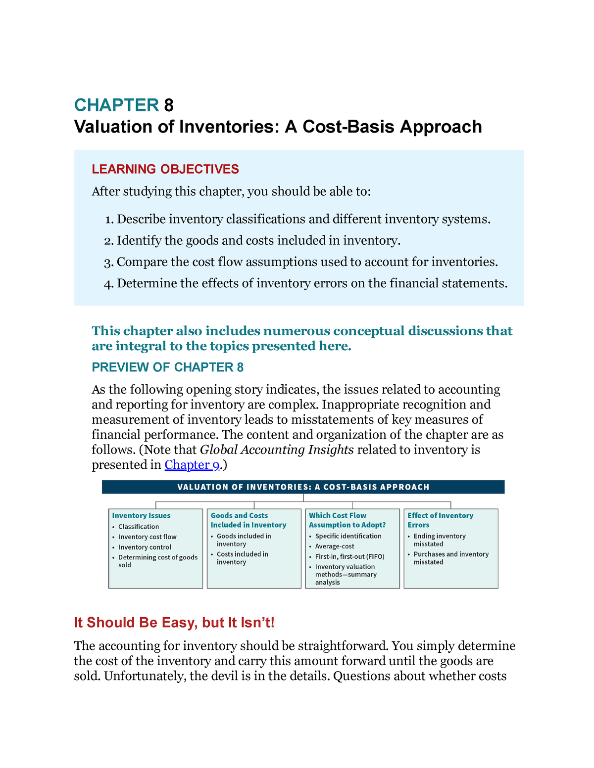 Ch08 Valuation Of Inventories - A Cost-Basis Approach - CHAPTER 8 ...