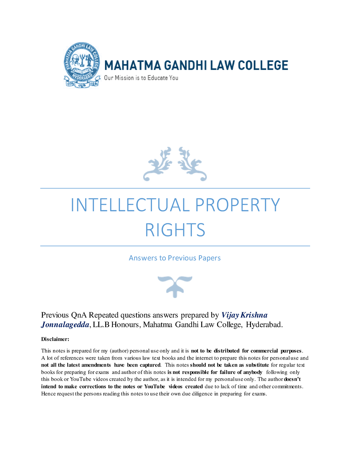 intellectual property law dissertation topics